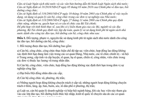 Thông tư 139/2010/TT-BTC  lập dự toán, quản lý sử dụng kinh phí từ ngân sách