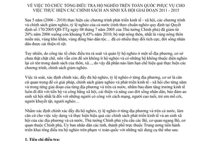 Chỉ thị 1752/CT-TTg  tổ chức tổng điều tra hộ nghèo trên toàn quốc ph