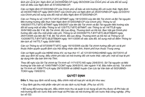 Quyết định 2774/QĐ-UBND năm 2010 quy định bổ sung viện phí,phí bảo vệ môi trường