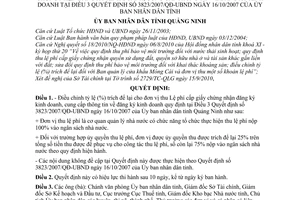Quyết định 2867/2010/QĐ-UBND điều chỉnh tỷ lệ (%) trích để lại cho đơn vị thu