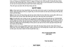 Quyết định 29/2010/QĐ-UBND quản lý vận chuyển hành khách hàng hóa Đà Nẵng
