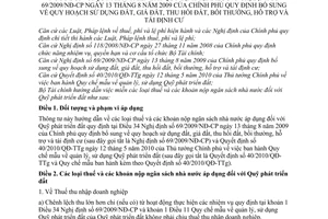 Thông tư 151/2010/TT-BTC hướng dẫn áp dụng các loại thuế khoản nộp ngân sách