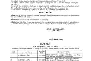 Quyết định 05/2010/QĐ-UBND bãi bỏ 03 văn bản