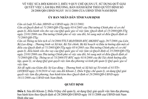 Quyết định 22/2010/QĐ-UBND sửa đổi Quyết định 28/2008/QĐ-UBND