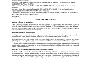 Circular No. 17/2010/TT-BXD guiding the determination and management of expenses