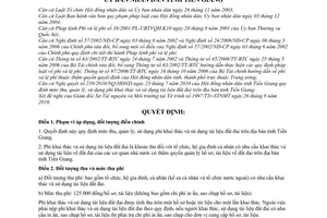 Quyết định 16/2010/QĐ-UBND mức thu quản lý sử dụng phí khai thác sử dụng