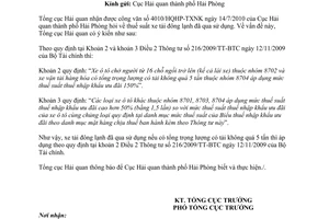 Công văn 5361/TCHQ-TXNK thuế suất xe tải đông lạnh đã qua sử dụng