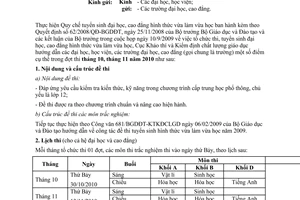 Công văn 707/KTKĐCLGD hướng dẫn tổ chức thi các môn trắc nghiệm tuyển sinh