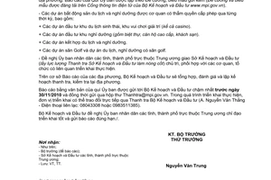 Công văn 6536/BKH-TTr thanh tra kiểm tra các dự án bất động sản