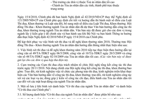 Công văn 170/TANDTC-TĐKT hướng dẫn bình xét thi đua đề nghị khen thưởng