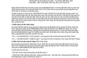 Công văn 1722/SXD-KTTH hướng dẫn điều chỉnh dự toán xây dựng công trình