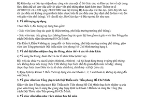 Công văn 6120/BGDĐT-NGCBQLGD trả lời Công văn Sở Giáo dục và Đào tạo