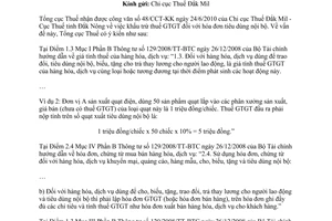 Công văn 3722/TCT-CS khấu trừ thuế giá trị gia tăng