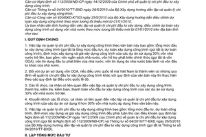 Công văn 4164/UBND-CN hướng dẫn lập quản lý chi phí xây dựng, điều chỉnh