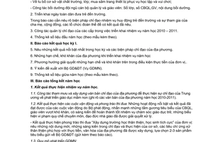 Công văn 5500/BGDĐT-GDMN hướng dẫn báo cáo tình hình giáo dục mầm non