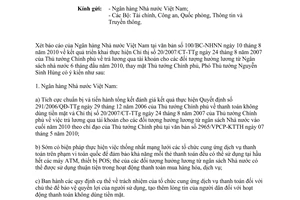 Công văn 6336/VPCP-KTTH thực hiện Chỉ thị 20/2007/CT-TTg trả lương qua tài khoản