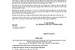 Công văn 5581/BGDĐT-GDTX báo cáo đánh giá công tác chống mù chữ