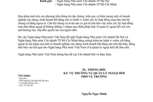 Công văn 6852/NHNN-QLNH  tăng cường kiểm tra vi phạm