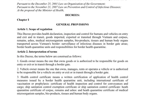 Decree No. 103/2010/ND-CP detailing a number of articles of the law