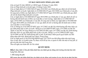 Quyết định 05/2010/QĐ-UBND  thu phí thẩm định báo cáo đánh giá tác động