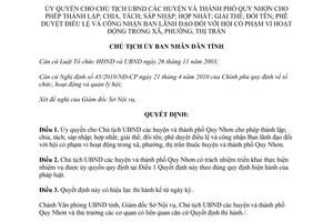 Quyết định số 2284/QĐ-CTUBND năm 2010 công nhận Ban lãnh đạo đối với hội Bình Định