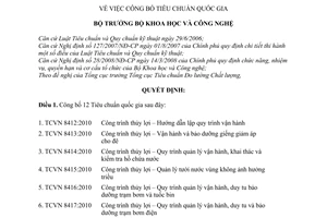 Quyết định 2097/QĐ-BKHCN công bố Tiêu chuẩn quốc gia