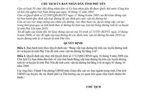 Quyết định 1511/QĐ-UBND Bảng xếp loại đường bộ trên các tuyến đường