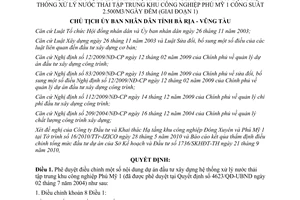 Quyết định 2470/QĐ-UBND 2010 xây dựng hệ thống xử lý nước thải