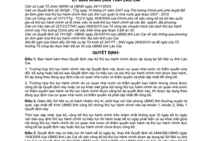 Quyết định 2839/QĐ-UBND công bố bộ thủ tục hành chính