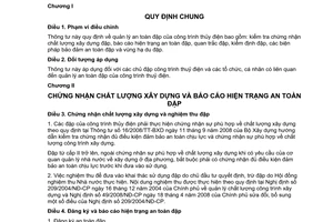 Thông tư 34/2010/TT-BCT  quản lý an toàn đập công trình thủy điện