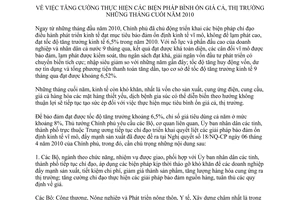 Chỉ thị 1875/CT-TTg tăng cường thực hiện các biện pháp bình ổn giá