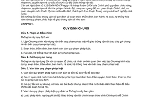 Thông tư 32/2010/TT-BGTVT soạn thảo, thẩm định, ban hành, rà soát