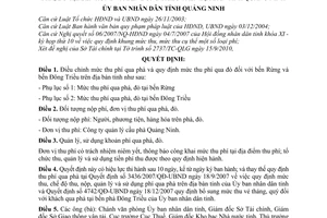 Quyết định 3056/2010/QĐ-UBND mức thu, chế độ thu, nộp, quản lý sử dụng