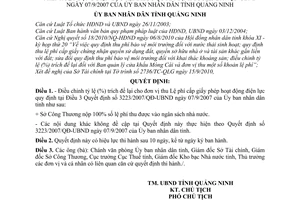 Quyết định 3057/2010/QĐ-UBND điều chỉnh tỷ lệ (%) trích để lại cho đơn vị thu