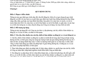 Thông tư 37/2010/TT-BCA quy trình đăng ký xe