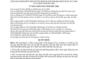 Quyết định 3241/2010/QĐ-UBND bổ sung Quyết định 3995/2009/QĐ-UBND
