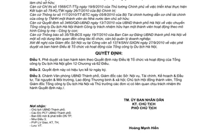 Quyết định 5055/QĐ-UBND phê duyệt Điều lệ tổ chức hoạt động