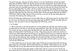 Chỉ thị 11/2010/CT-UBND xây dựng kiểm tra rà soát văn bản quy phạm pháp luật