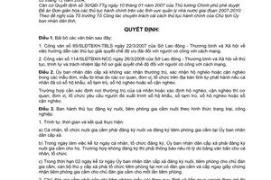 Quyết định 47/2010/QĐ-UBND đơn giản hóa thủ tục hành chính