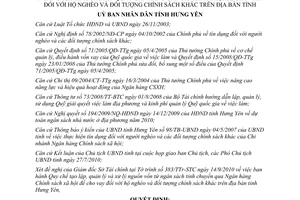 Quyết định 21/2010/QĐ-UBND lập quản lý sử dụng vốn từ ngân sách tỉnh Hưng Yên