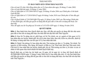 Quyết định 33/2010/QĐ-UBND Quy chế đấu giá quyền sử dụng đất