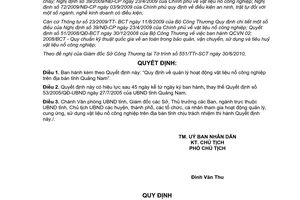 Quyết định 24/2010/QĐ-UBND quản lý hoạt động vật liệu nổ công nghiệp Quảng Nam