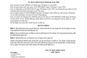 Quyết định 17/2010/QĐ-UBND  chính sách hỗ trợ xây dựng kết cấu hạ tầng