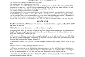 Quyết định 11/2010/QĐ-UBND chính sách hỗ trợ phát triển đàn trâu, bò