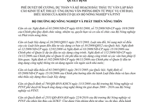 Quyết định số 2800/QĐ-BNN-KH Báo cáo kinh tế ứng dụng Văn phòng điện tử