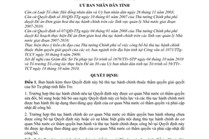 Quyết định 2325/QĐ-UBND  công bố bộ thủ tục hành chính