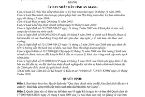 Quyết định 50/2010/QĐ-UBND chính sách ưu đãi, khuyến khích đầu tư