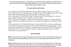 Quyết định 42/2010/QĐ-UBND Quy chế quản lý chuyên môn nghiệp vụ