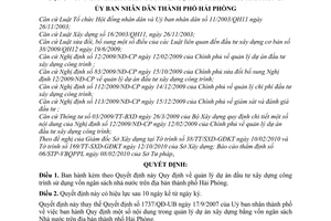 Quyết định 1797/2010/QĐ-UBND quản lý dự án đầu tư xây dựng