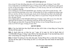 Quyết định 14/2010/QĐ-UBND  Quy chế tổ chức hoạt động Trung tâm Thể dục thể tha